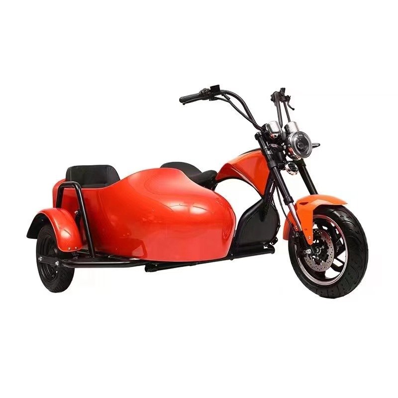 USA Warehouse Factory Wholesale Cheap 60V 1500W 3000w 4000w Mobility Sidecar Adult 3 Wheel Sided Seat Side Car Chopper Scooters